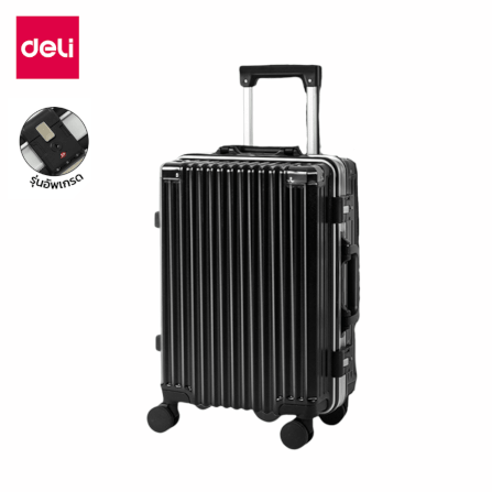 กระเป๋าเดินทางล้อลาก DELI EH1055-BK-24-01 24 นิ้ว สีดำ_0